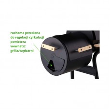 99513 LUND Gratar BBQ cu afumatoare si termometru..